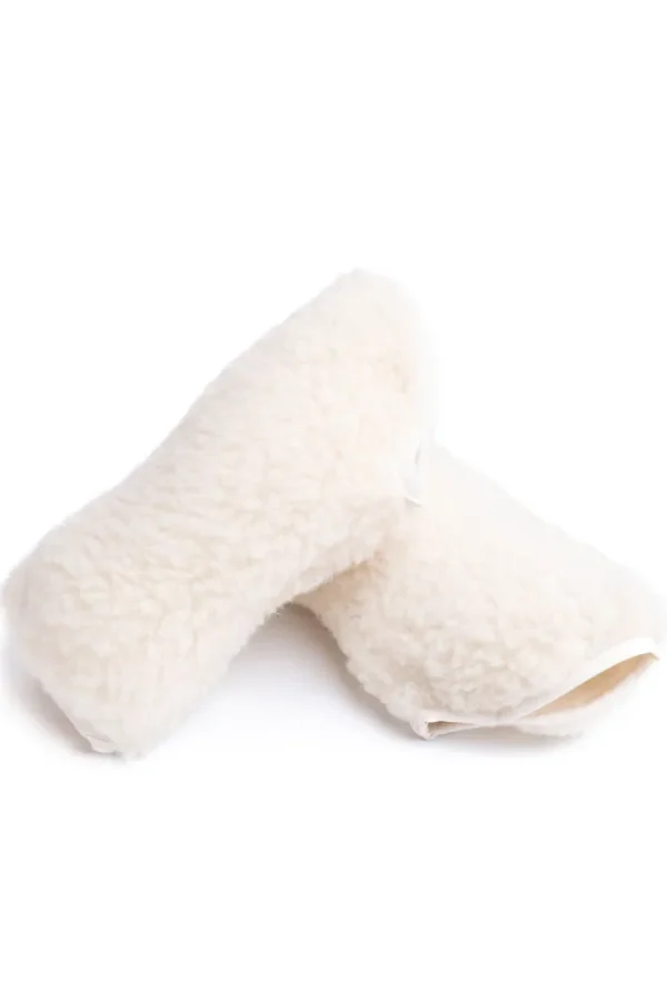 Alwero Fingerless Mittens Thumby Natural