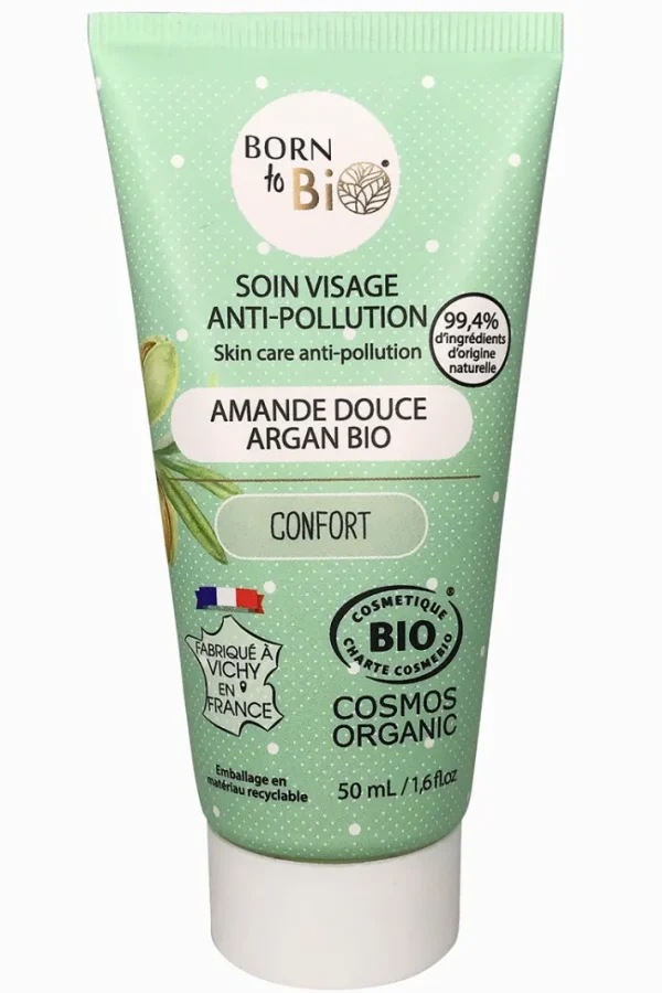 Anti-Pollution Face Care Sweet Almond Argan - Certified organic