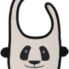 Baby Bib Black/Lt Beige PANDA