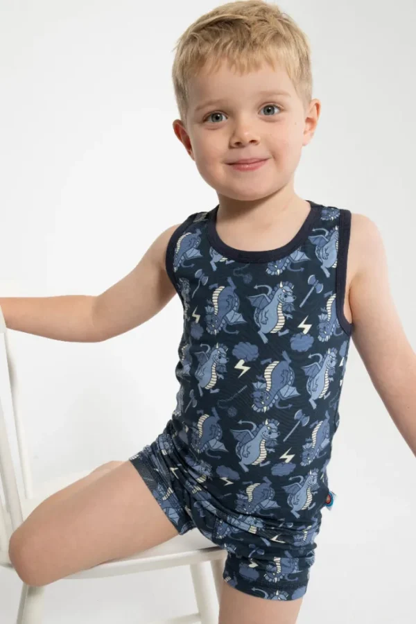 BIFROST - Marsvin Underwear Blue Tone DRAGONS