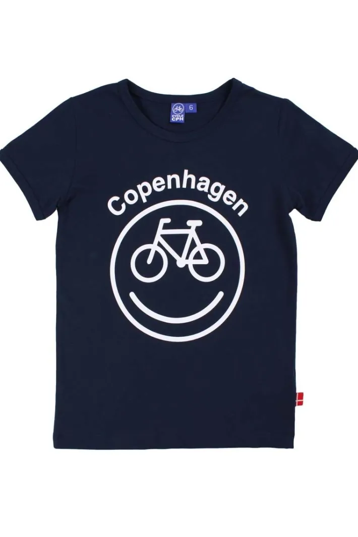 cyclecph_kids_smilecycle__0.webp CYCLECPH Kids Smilecycle Tee Navy CYCLE (white)