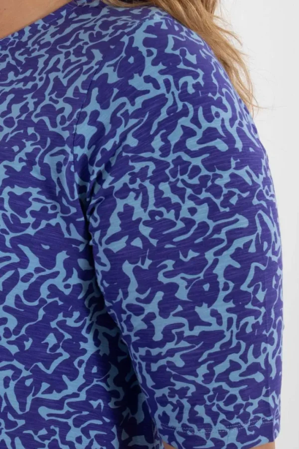 Danalberte Slub Dress Waterblue RIPPLES