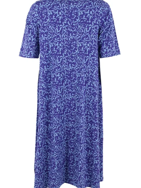 Danalberte Slub Dress Waterblue RIPPLES