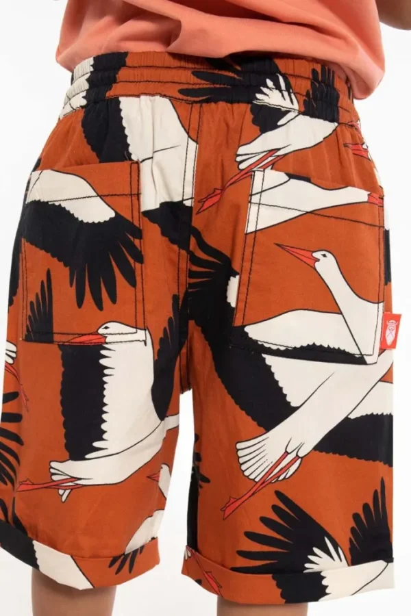 Danalfred Poplin Shorts Rust BIG STORK