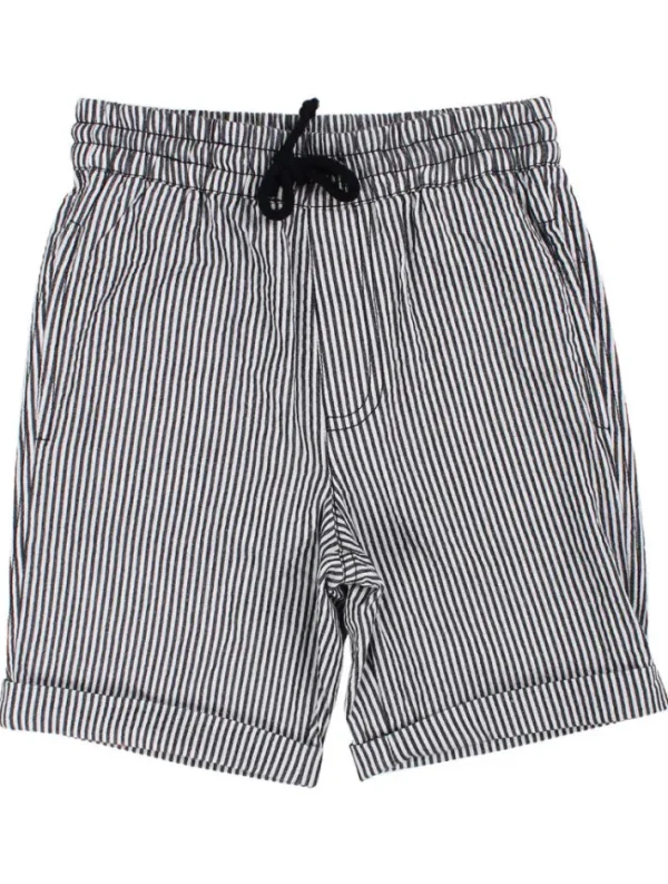 Danalfred Searsucker Shorts Black/Chalk