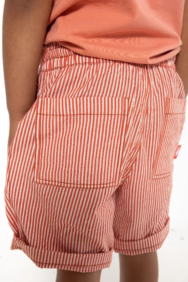 Danalfred Searsucker Shorts Chalk/Bright Red