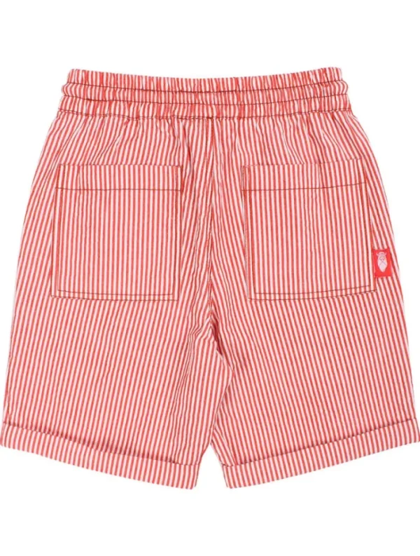 Danalfred Searsucker Shorts Chalk/Bright Red