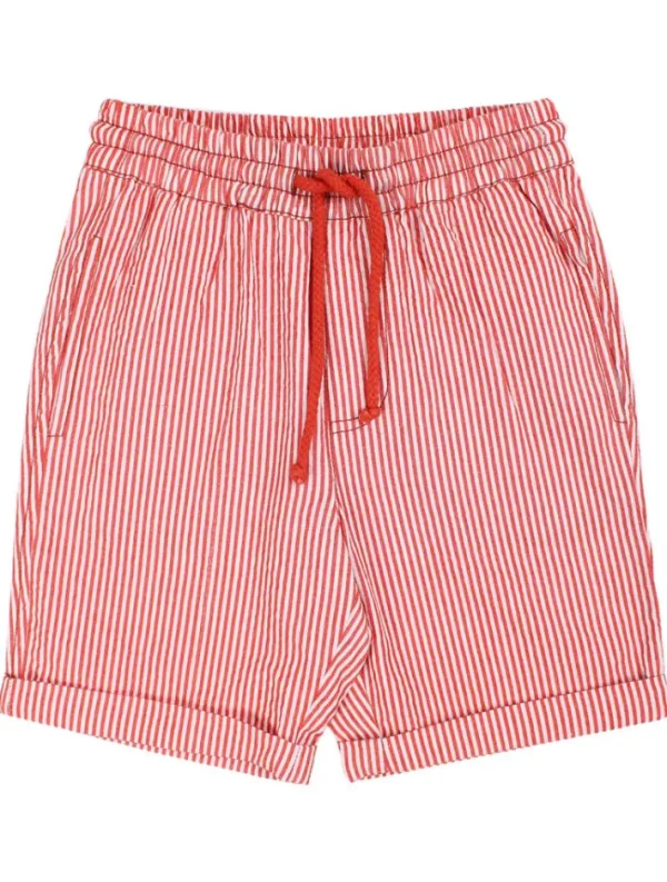 Danalfred Searsucker Shorts Chalk/Bright Red