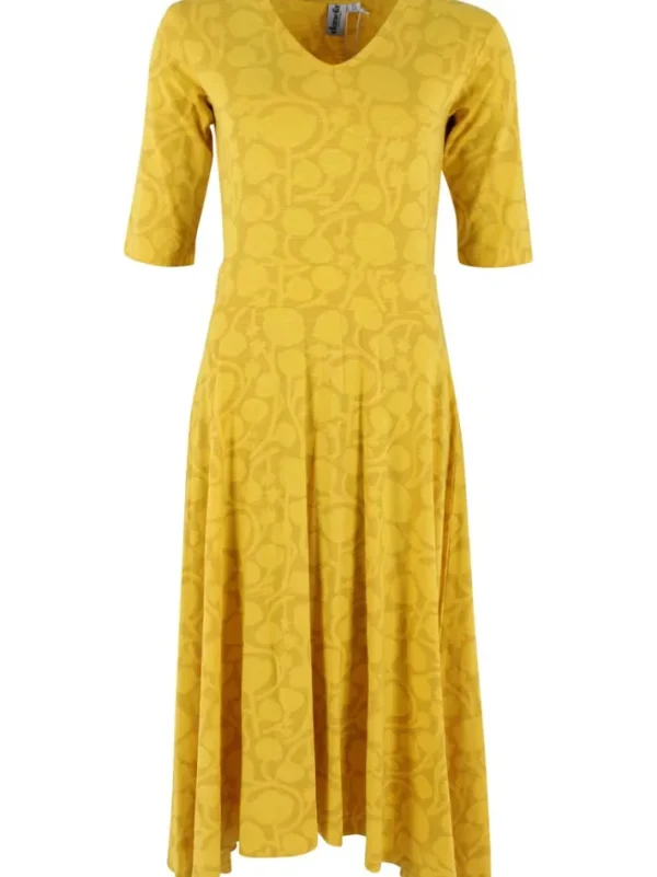 Danandersen Slub Dress Yellow POPTONE