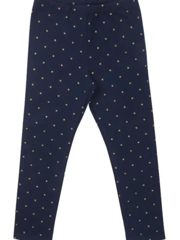 Danandrea Warm leggings Navy/Gold Dots