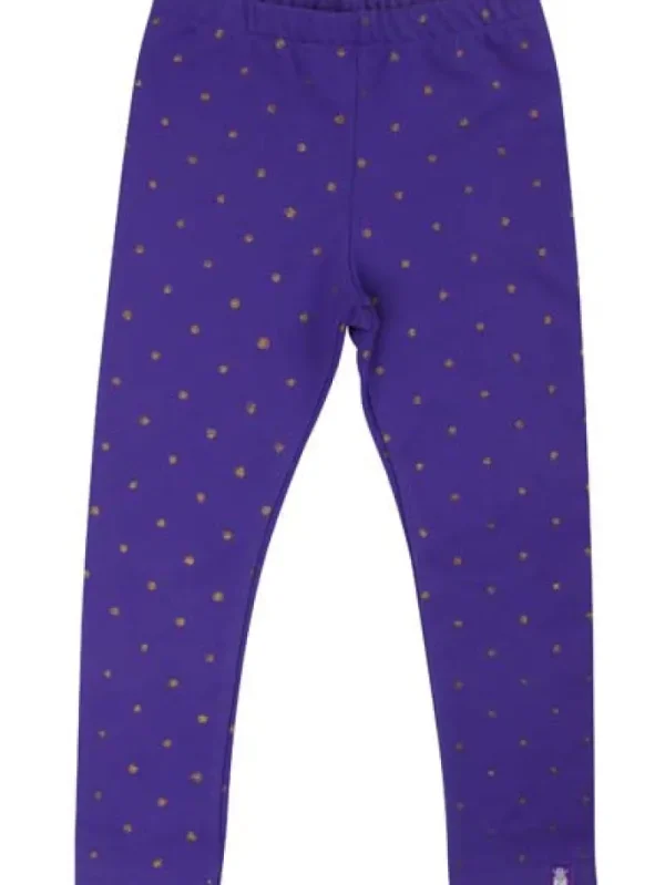 Danandrea Warm leggings Purple Blue Gold SMALL DOTS