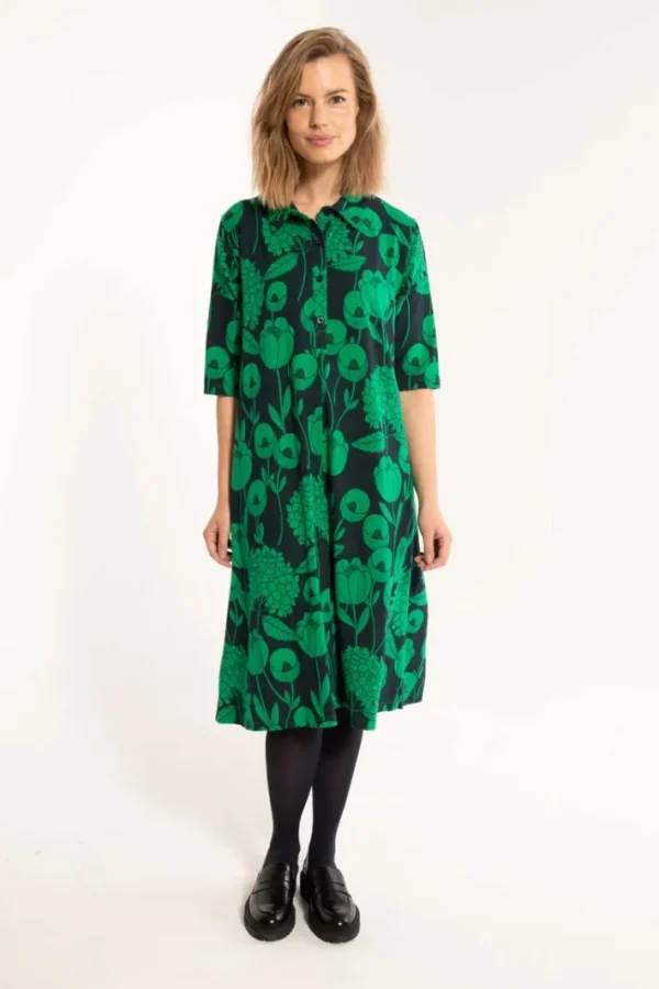 Dananemone LS Modal Dress Dark Navy HORTENSIA