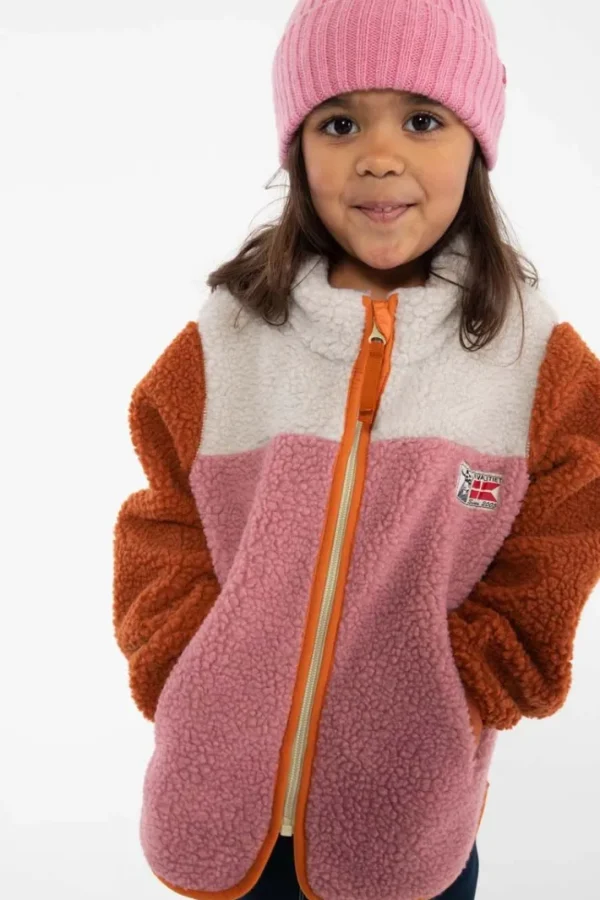 Danebaever Fleece Jacket Rust/Lt Beige/Old Rose