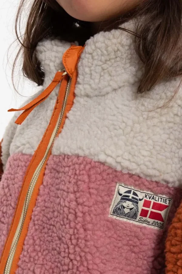 Danebaever Fleece Jacket Rust/Lt Beige/Old Rose