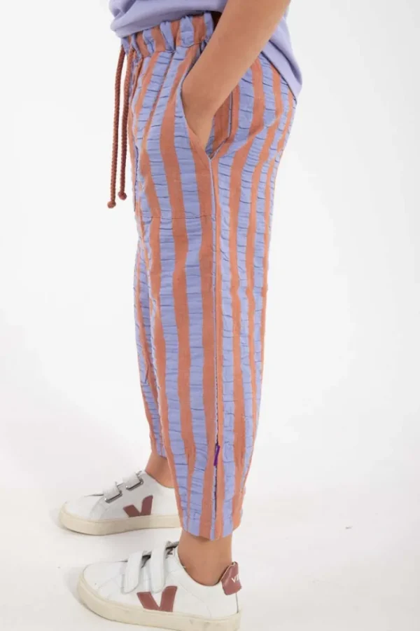 Daneballoon Searsucker Pants Light Rust/Lilla