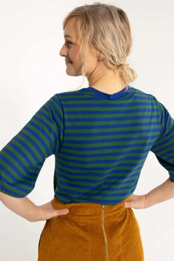 Danebasic Glad Tee Deep Blue/Dark Pine