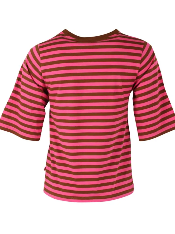 danebasic_glad_tee_tobacc_3.webp Danebasic Glad Tee Tobacco/Bright Pink