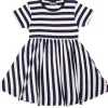 Danebasic Lollipop Dress Dk Navy/Chalk