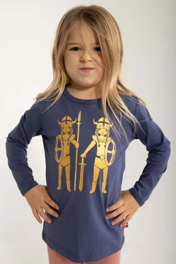 Danebasic Longsleeve Grey Marine DOUBLE TROUBLE (GLITTER)