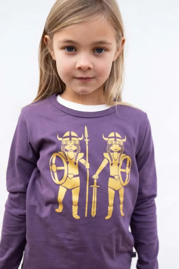 Danebasic Longsleeve Grey Viola DOUBLE TROUBLE