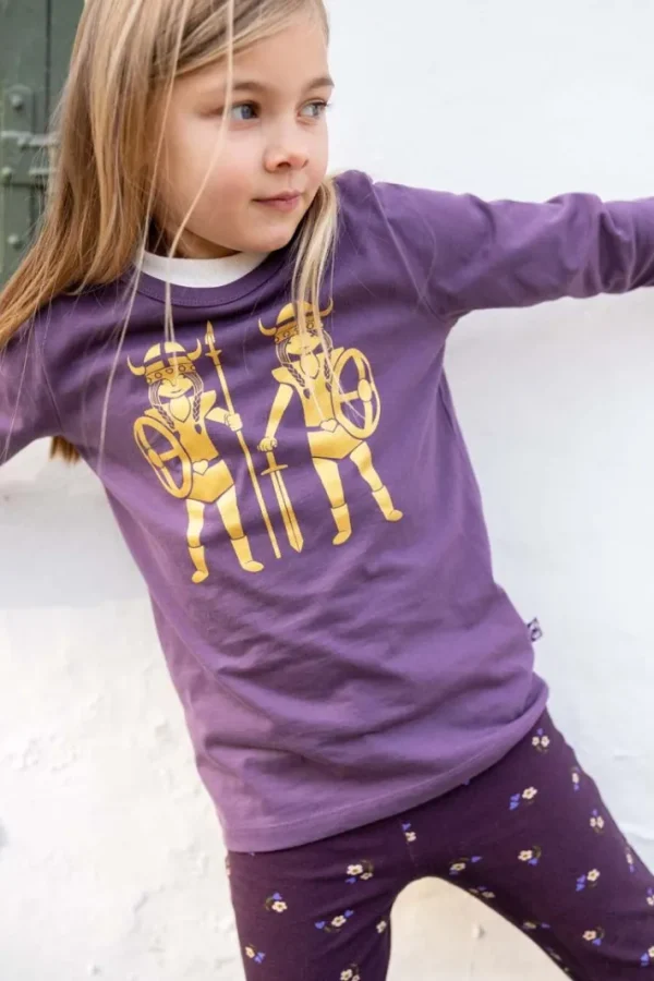 Danebasic Longsleeve Grey Viola DOUBLE TROUBLE