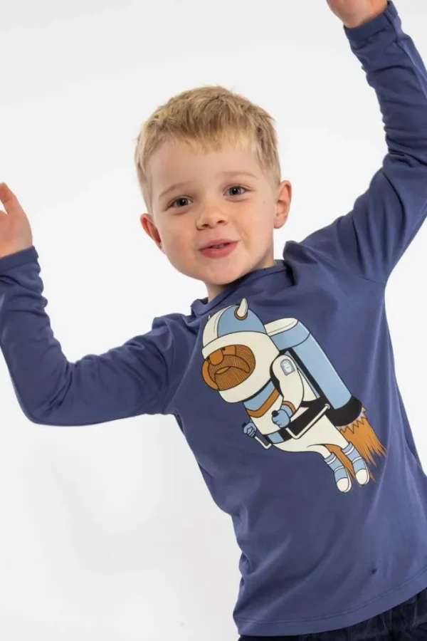 Danebasic Longsleeve Grey Marine JETPACK VIKING