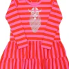 Danebasic Miva Dress Bright Red/Super Pink FREJA GLITTER