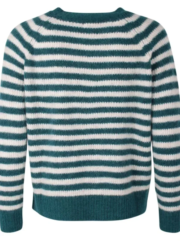 Danebekka Alpaca Sweater Dark Slate/Light Beige