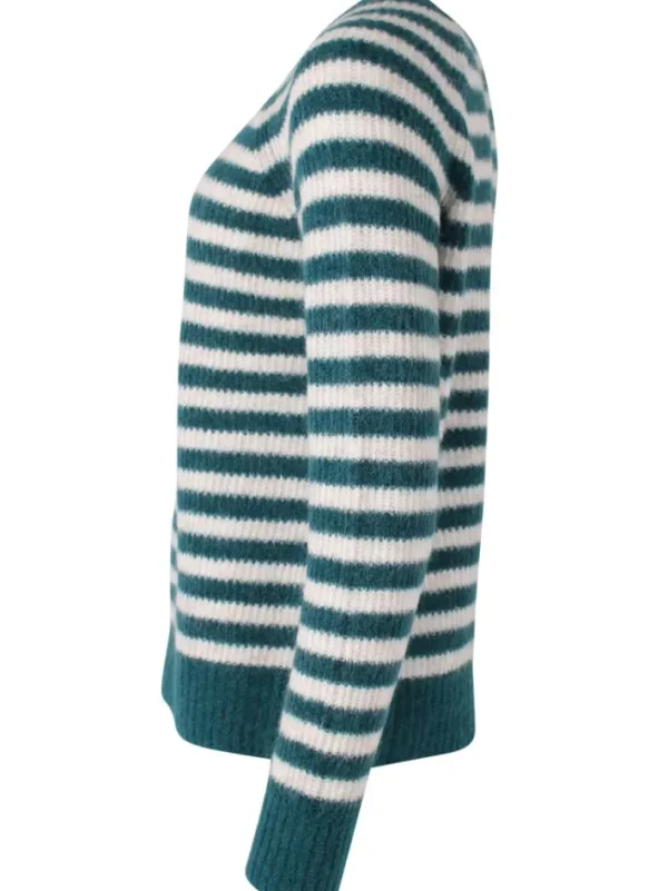 Danebekka Alpaca Sweater Dark Slate/Light Beige