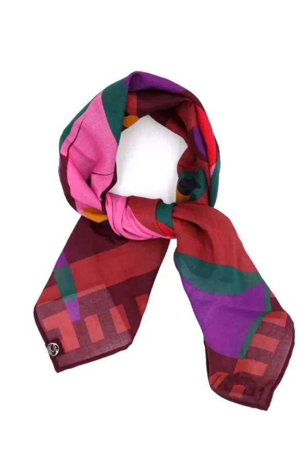 Danebesser Scarf Dark Bordeaux SWANOSCOPE