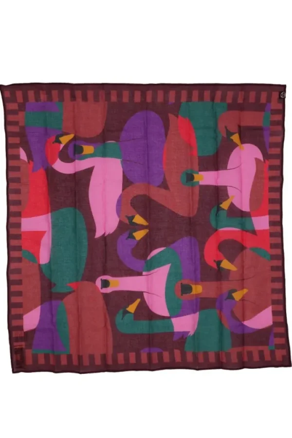 Danebesser Scarf Dark Bordeaux SWANOSCOPE