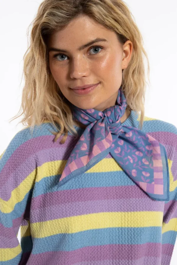 Danebesser Scarf Light Blue BIG FLEURIE