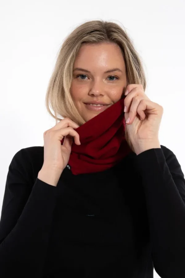 Danebest Friend Merino Neckwarmer Dark Red
