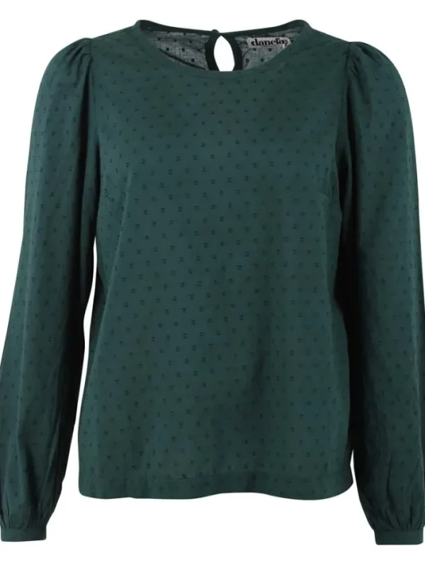 Danebette Cotton Dot Shirt Dark Duck