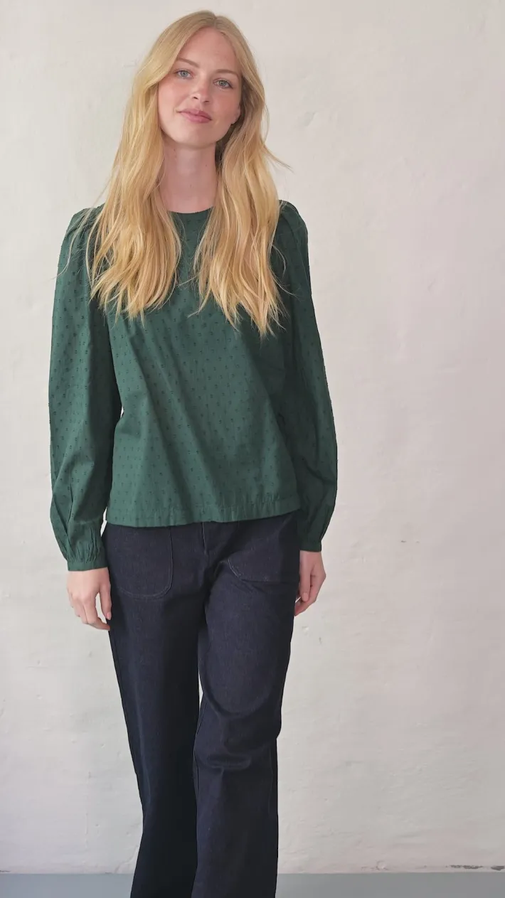 danebette_cotton_dot_shir_7.webp Danebette Cotton Dot Shirt Dark Duck