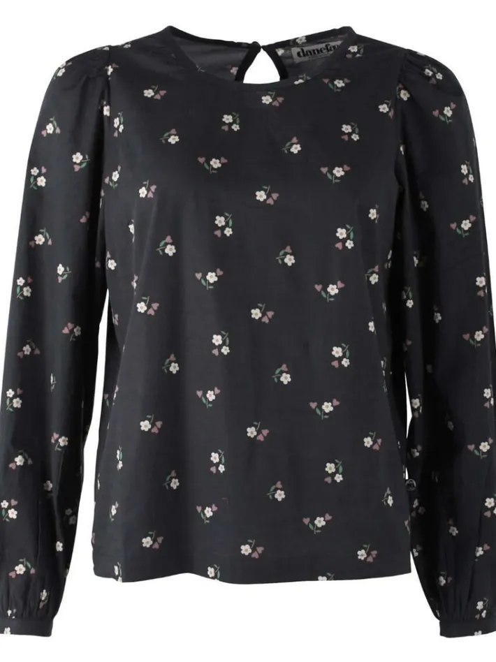 danebette_poplin_shirt_bl_3.webp Danebette Poplin Shirt Black MINIFLOWER