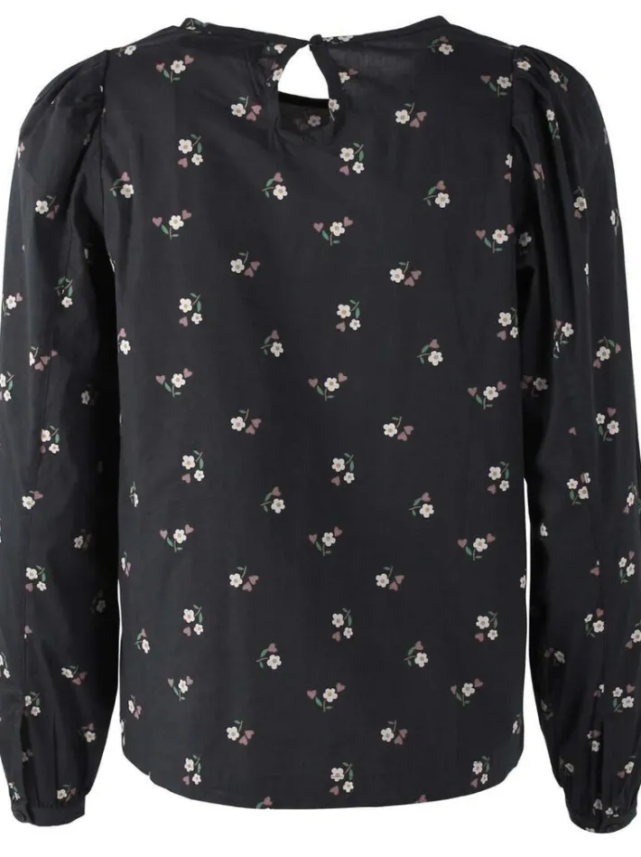 danebette_poplin_shirt_bl_4.webp Danebette Poplin Shirt Black MINIFLOWER