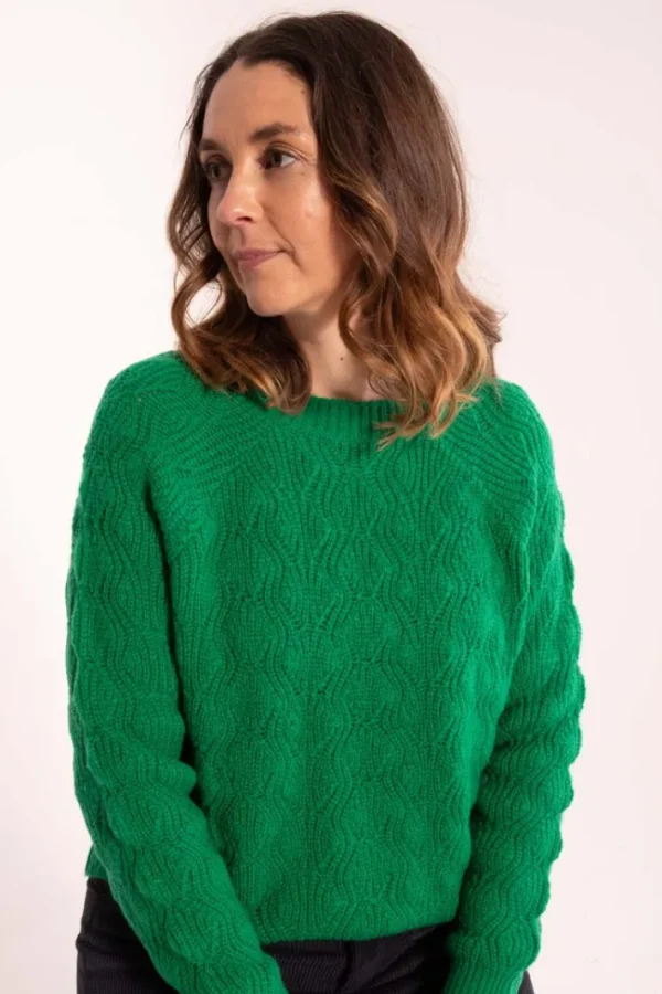 Danebirdie Wool Sweater Grass Green