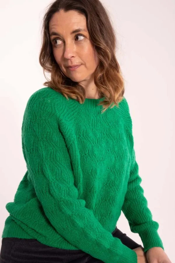 Danebirdie Wool Sweater Grass Green