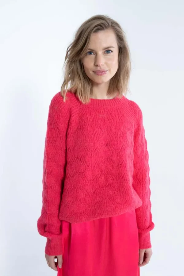 Danebirdie Wool Sweater Power Pink