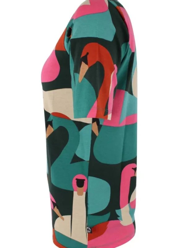 Daneboat Neck Modal Tee Deep Forest SWANOSCOPE