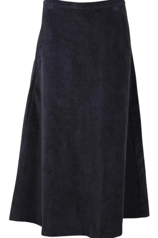 Danebrava Cord Stretch Skirt Dark Navy
