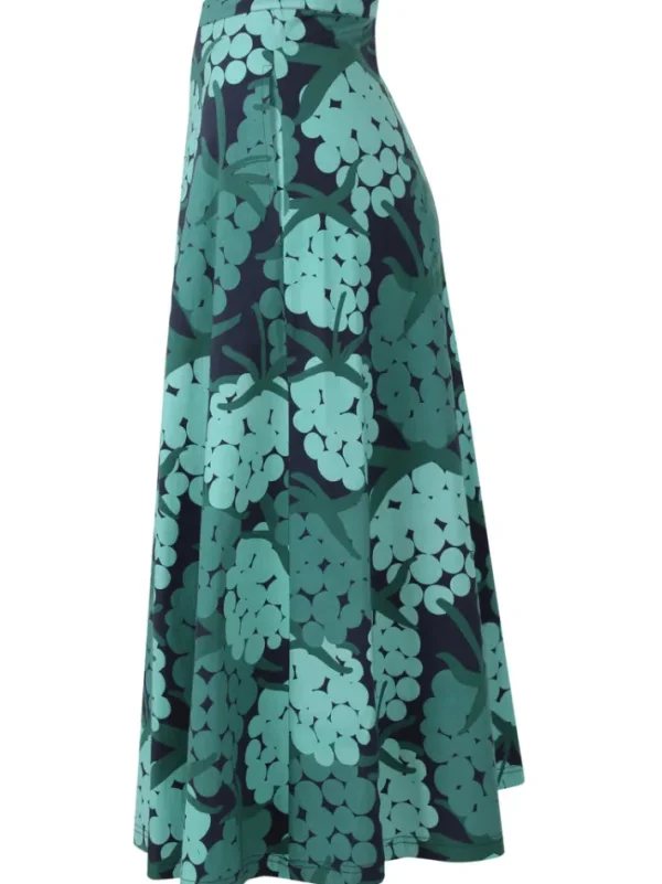 Danebrava Poplin Stretch Skirt Dk Navy MAXIBERRY