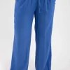 Danebreeze Modal Linen Modal Pants Cold Blue
