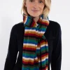Danebundle-up Merino Scarf Royal Stripe