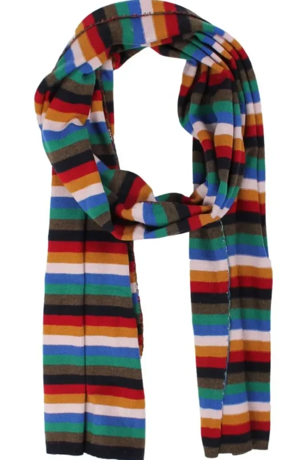 Danebundle-up Merino Scarf Royal Stripe