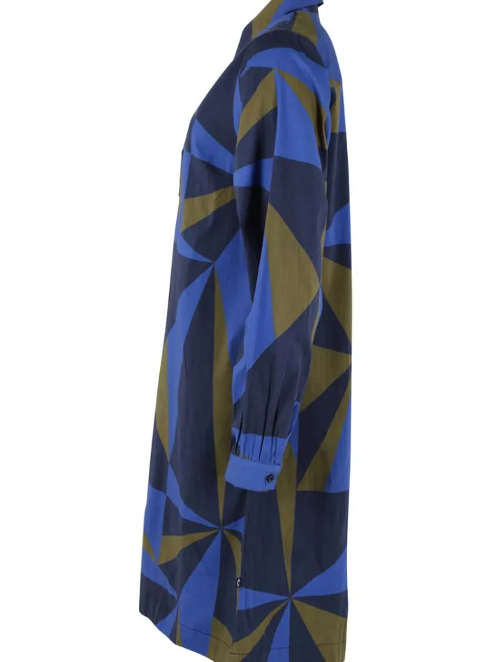 danecarnation_poplin_dres_4.webp Danecarnation Poplin Dress Deep Blue TRIANGULATE