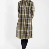 Danecarnation Searsucker Dress Olive WOVENCHECK