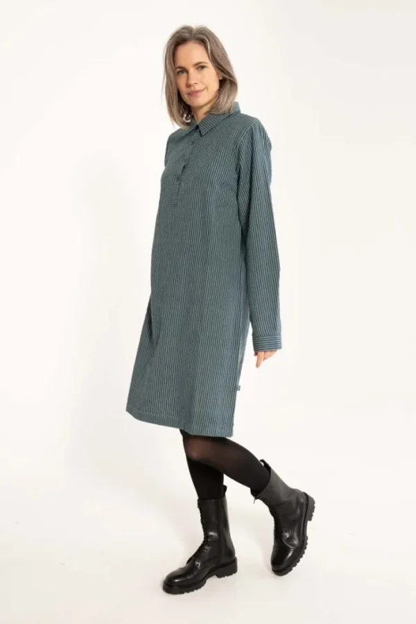 Danecarnation Searsucker Dress Dark Slate/Blue Grey