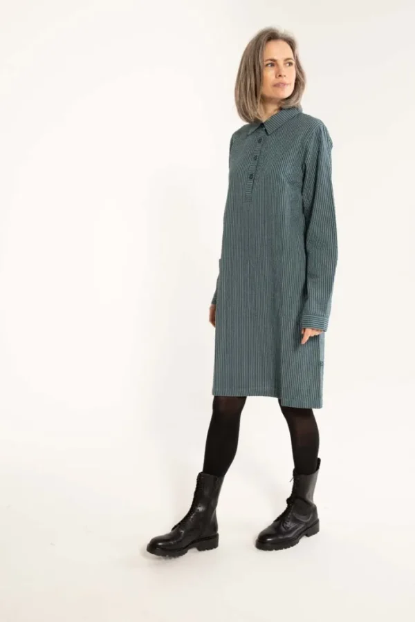 Danecarnation Searsucker Dress Dark Slate/Blue Grey